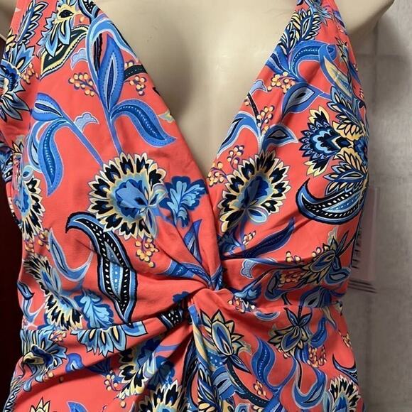 NWT JANTZEN FLORAL‎ SWIMSUIT ONEPIECE SIZE 12 - Picture 4 of 8